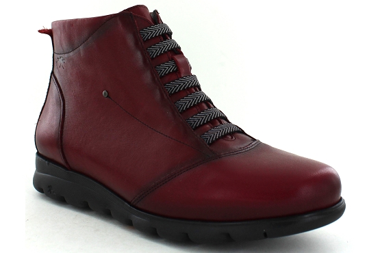 Fluchos boots bottine f0356 cuir rouge5561401_1