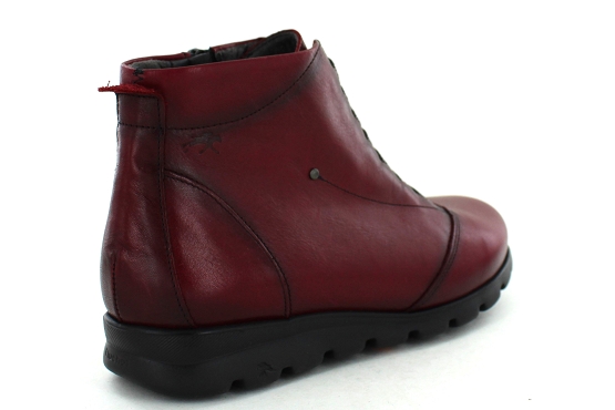 Fluchos boots bottine f0356 cuir rouge5561401_2