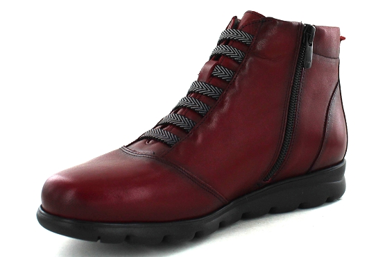 Fluchos boots bottine f0356 cuir rouge5561401_3