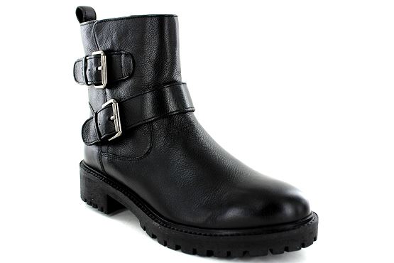 Geox boots bottine outlet d94fta cuir noir5564701_1