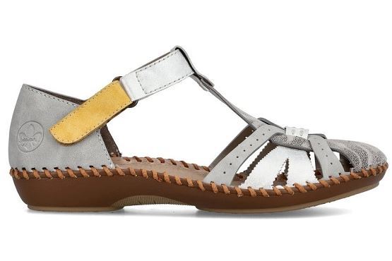 Rieker sandales nu pieds m1650.90 gris5574601_3