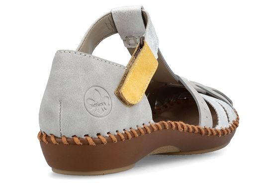 Rieker sandales nu pieds m1650.90 gris5574601_4