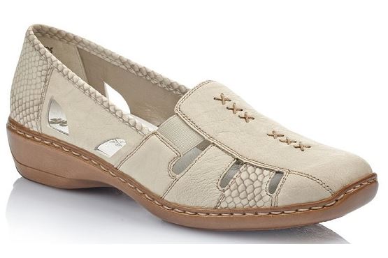 Rieker ballerines 41385.60 cuir beige5575301_1