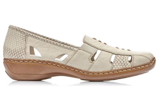 Rieker ballerines 41385.60 cuir beige5575301_3