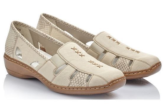 Rieker ballerines 41385.60 cuir beige5575301_5