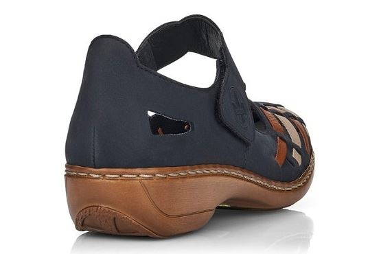 Rieker ballerines 41369.14 cuir marine5575501_4