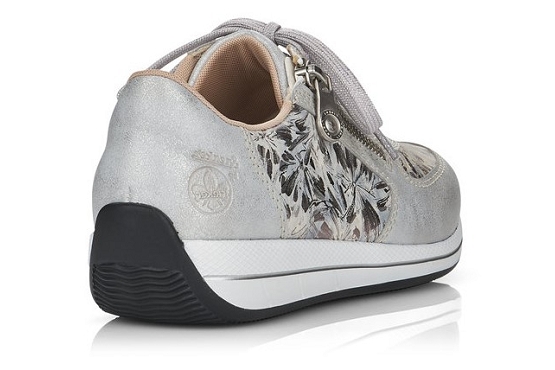 Rieker baskets sneakers n1112.80 cuir gris5576001_4