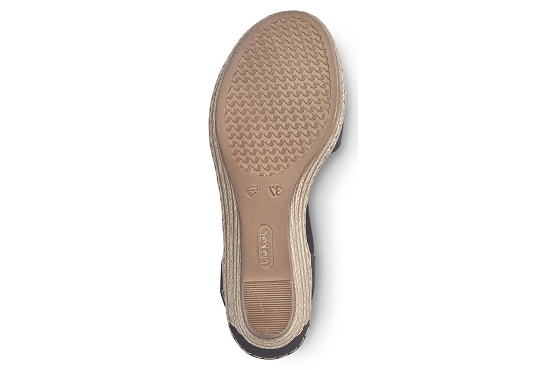 Rieker sandales nu pieds 624h6.00 cuir noir5578301_6