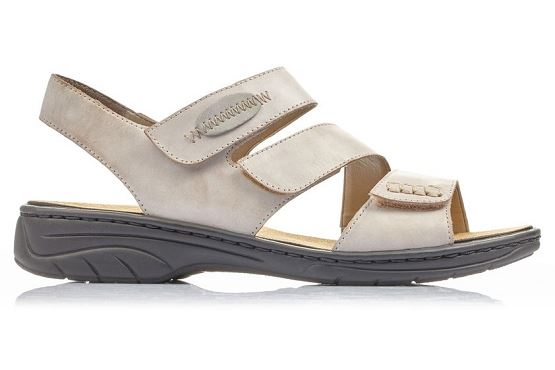 Rieker sandales nu pieds 64573.62 cuir beige5579901_3