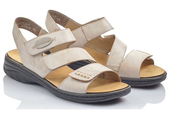 Rieker sandales nu pieds 64573.62 cuir beige5579901_5