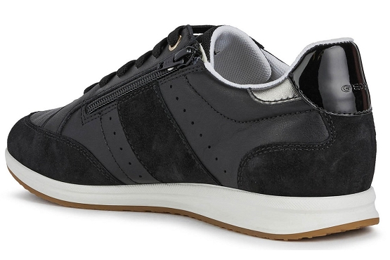 Geox baskets sneakers d25h5a 08522 cuir noir5581501_3