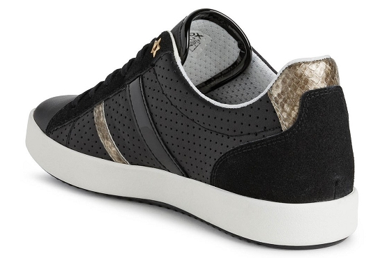 Geox baskets sneakers d166ha 085au cuir noir5581701_3