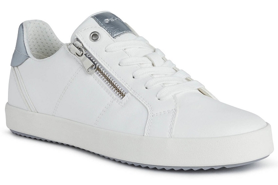 Geox baskets sneakers d166hc 0bcbn cuir blanc5581801_1
