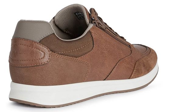 Geox baskets sneakers u16h5b 0pt22 cuir marron5583101_4