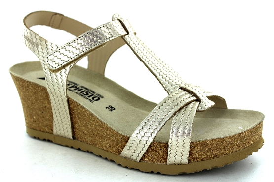 Mephisto sandales nu pieds liviane cuir platinium5590801_1