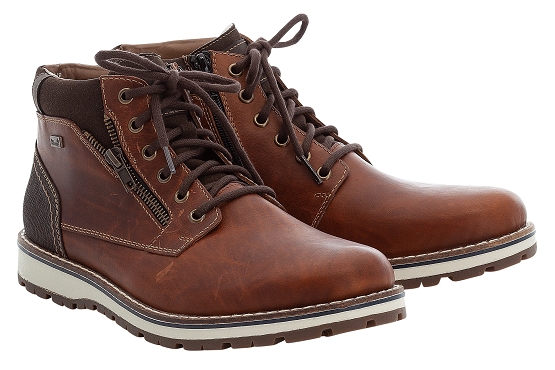 Rieker bottines boots 38433.24 cuir marron5623601_5