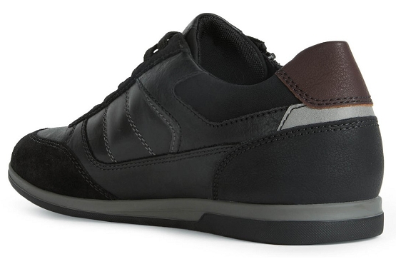 Geox baskets sneakers u254ga cuir noir5634001_3
