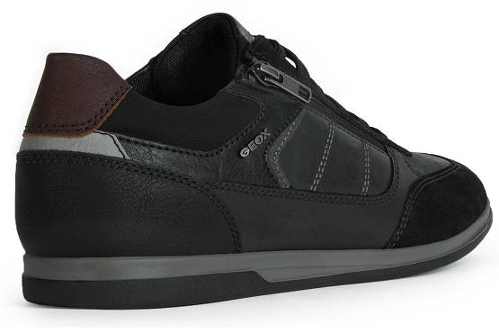 Geox baskets sneakers u254ga cuir noir5634001_4