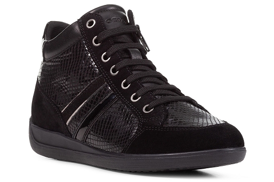 Geox baskets sneakers d2668b cuir noir5634801_1