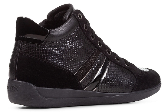 Geox baskets sneakers d2668b cuir noir5634801_4