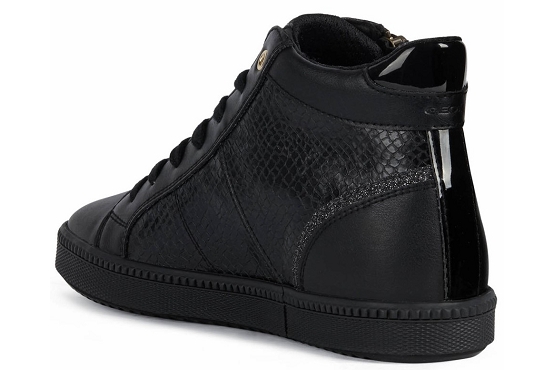 Geox baskets sneakers d166hb cuir noir5634901_3