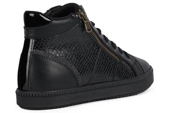 Geox baskets sneakers d166hb cuir noir5634901_4