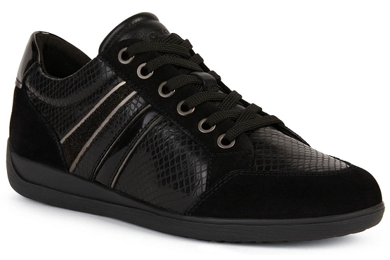 Geox baskets sneakers d2668c cuir noir5635001_1