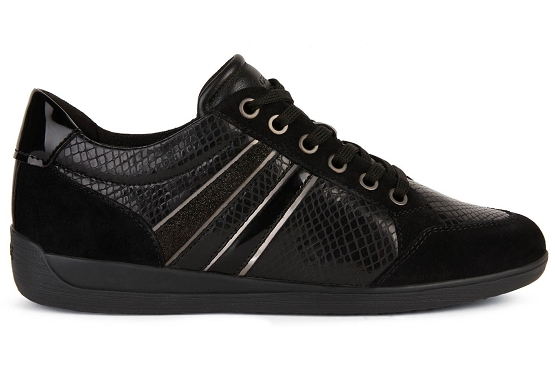 Geox baskets sneakers d2668c cuir noir5635001_2
