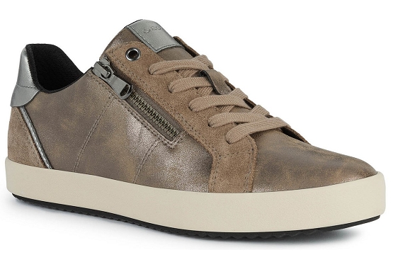 Geox baskets sneakers d166hc cuir beige5635101_1