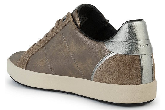 Geox baskets sneakers d166hc cuir beige5635101_3