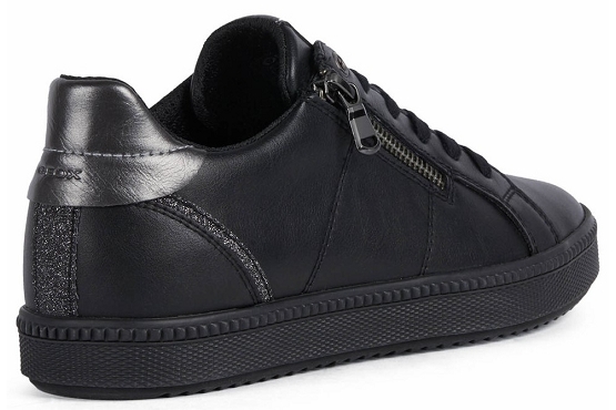 Geox baskets sneakers d166hc cuir noir5635201_4