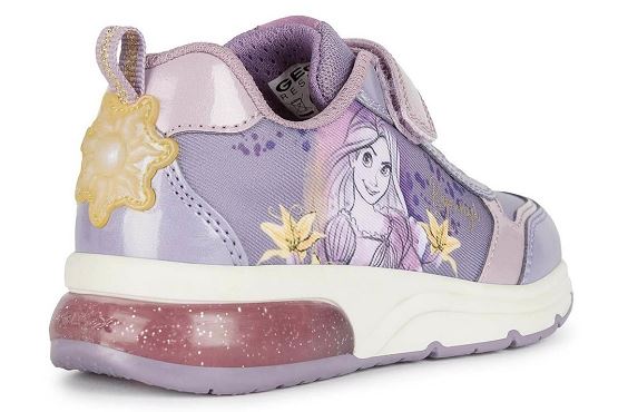 Geox baskets sneakers j268ve cuir lilas5637201_4