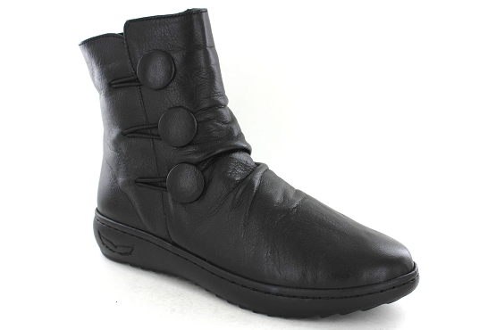 Karyoka boots bottine danet cuir noir5645901_1