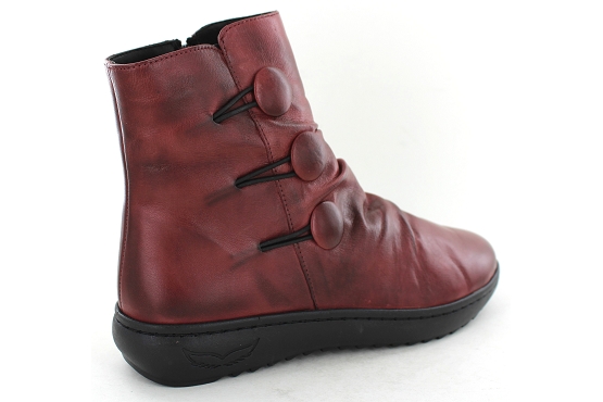 Karyoka boots bottine danet cuir bordeaux5646001_2