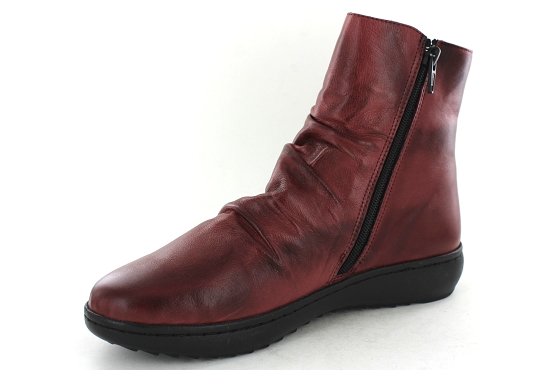 Karyoka boots bottine danet cuir bordeaux5646001_3