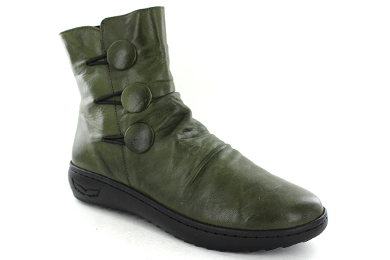 Karyoka boots bottine danet cuir olive5646201_1