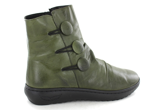Karyoka boots bottine danet cuir olive5646201_2