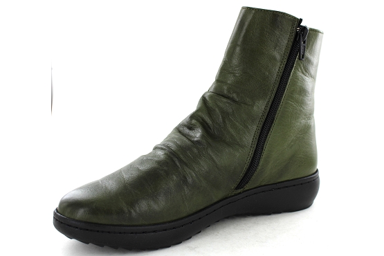 Karyoka boots bottine danet cuir olive5646201_3