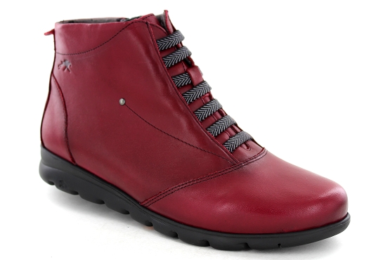 Fluchos boots bottine f0356 cuir rouge5648701_1
