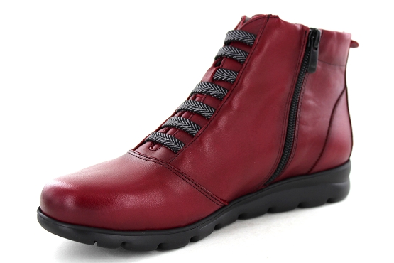 Fluchos boots bottine f0356 cuir rouge5648701_3
