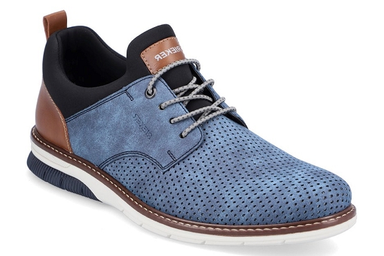 Rieker derbies lacets 14450.14 cuir bleu5671401_1