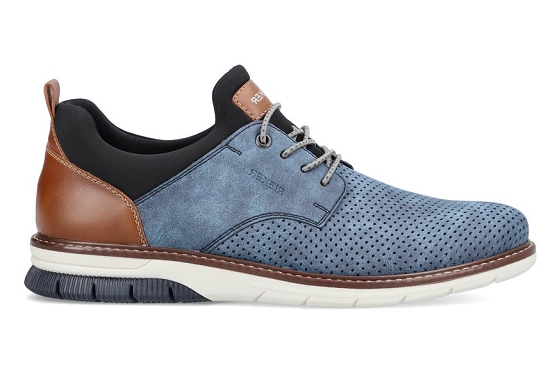 Rieker derbies lacets 14450.14 cuir bleu5671401_3