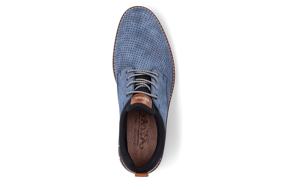 Rieker derbies lacets 14450.14 cuir bleu5671401_4