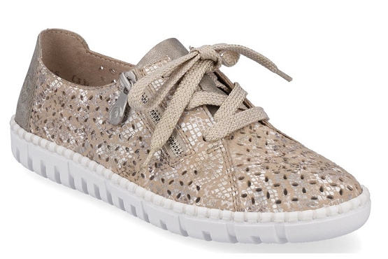 Rieker baskets sneakers m2306.91 cuir beige5673401_1