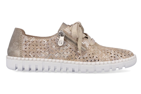 Rieker baskets sneakers m2306.91 cuir beige5673401_3