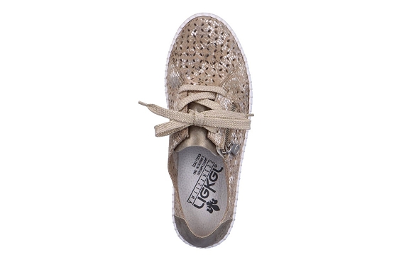 Rieker baskets sneakers m2306.91 cuir beige5673401_4