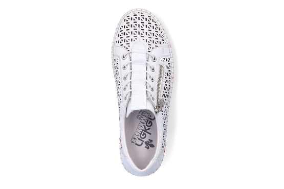 Rieker baskets sneakers m2357.80 cuir blanc5673501_4