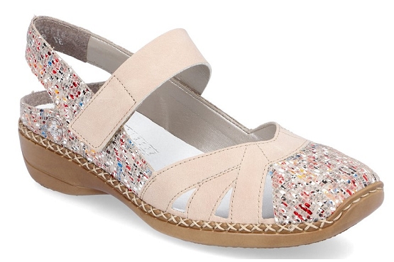 Rieker ballerines 41352.90 cuir beige5673701_1