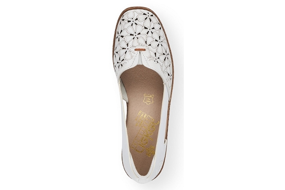 Rieker ballerines 41356.80 cuir blanc5674001_4