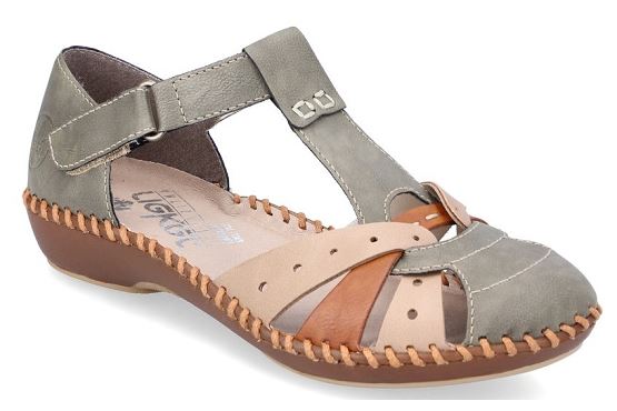 Rieker ballerines m1655.54 cuir beige5674401_1